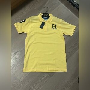 Tommy Hilfiger yellow polo shirt